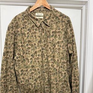 Madewell casual shirt xxl , leaf pattern